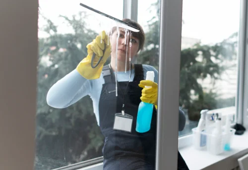Nettoyage de vitres intérieures et extérieures à l'Hospitalet-du-Larzac